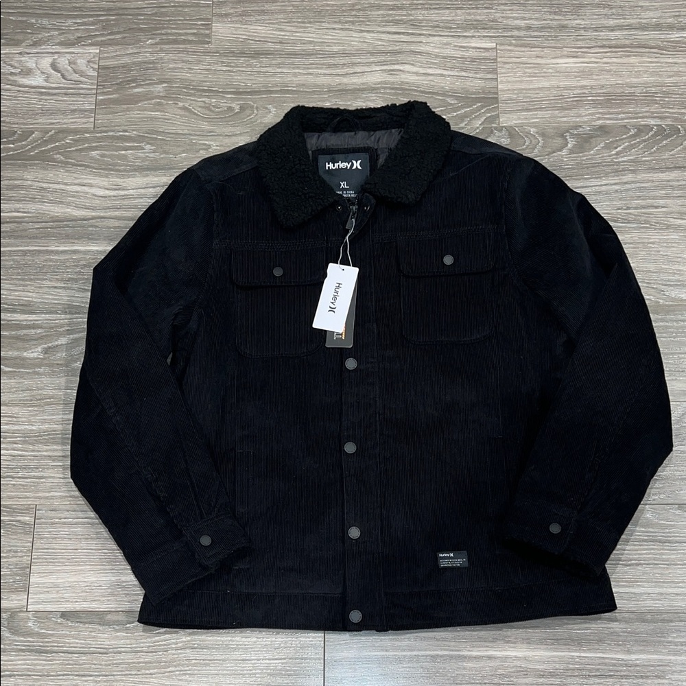 Hurley Gurney 3.0 Men's Black Corduroy Jacket